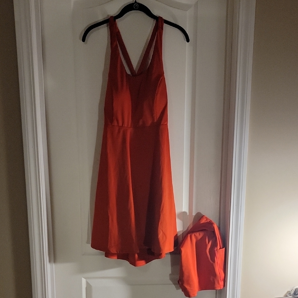 XL Halara red dress with shorts